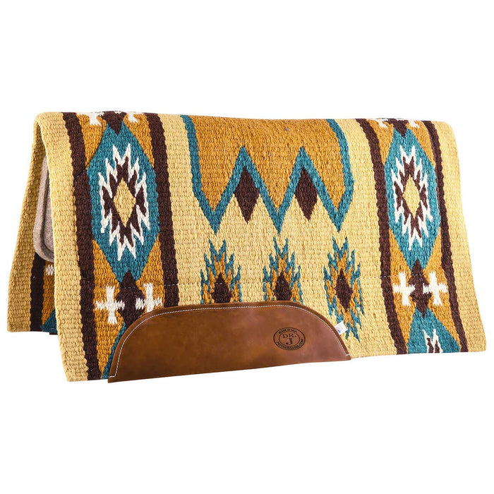Laredo Wool Pad with Wool Felt Bottom, 34" x 36" - 121L2 - Tan/Brown - 1