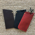 Leather Eyeglasses Case | Black or Red