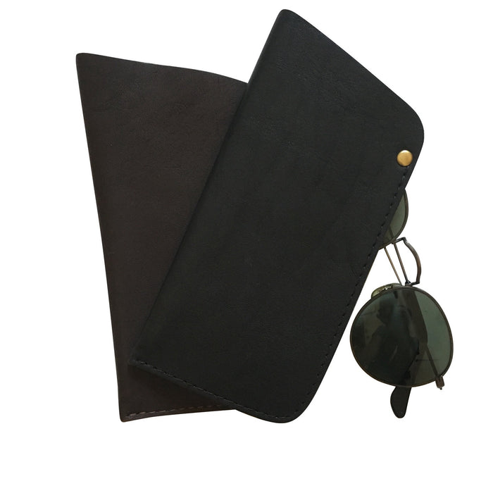 Leather Eyeglasses Case | Black or Red
