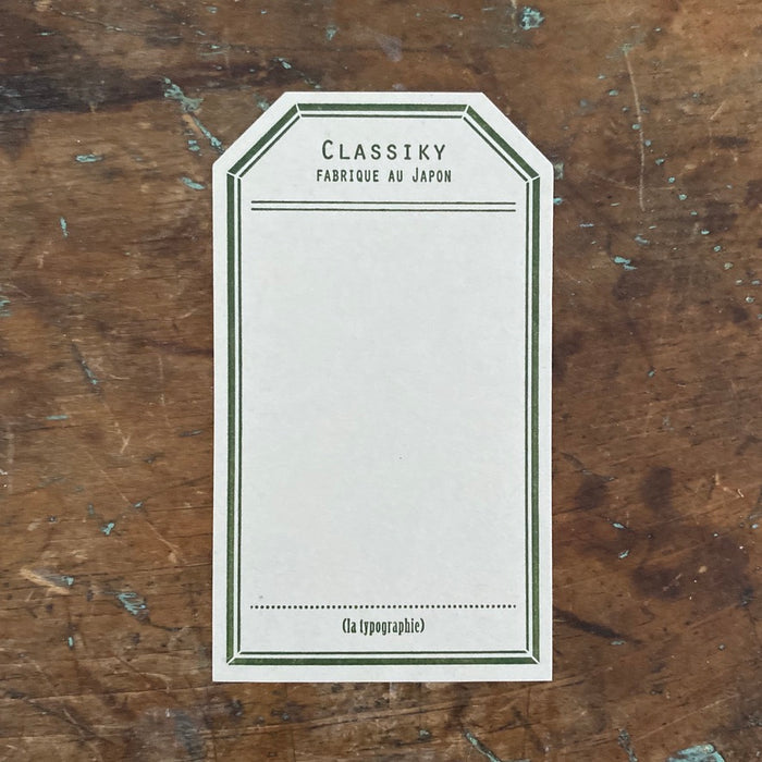 Letterpress Label Cards | Vintage Tag Style