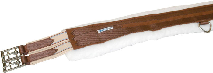 Lettia CoolMax Fleece Lined Girth, Brown - IXC7 - 52 in - 6