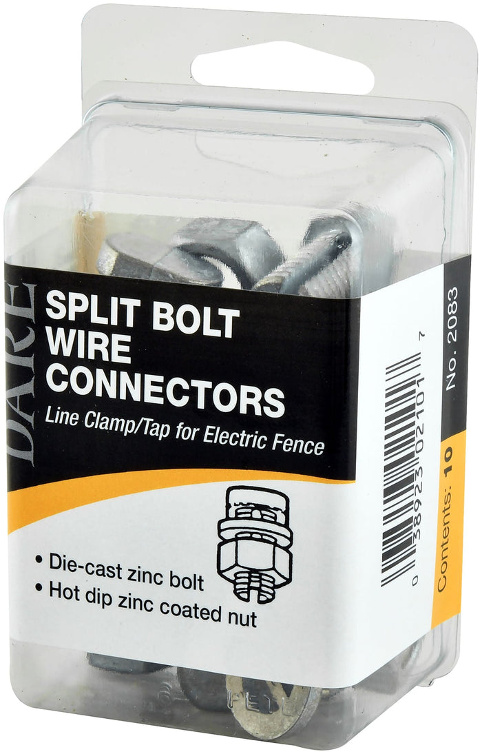 Line Clamp/Tap Split Bolt Style Fence Wire Connectors, 10 pk - D445 - 1