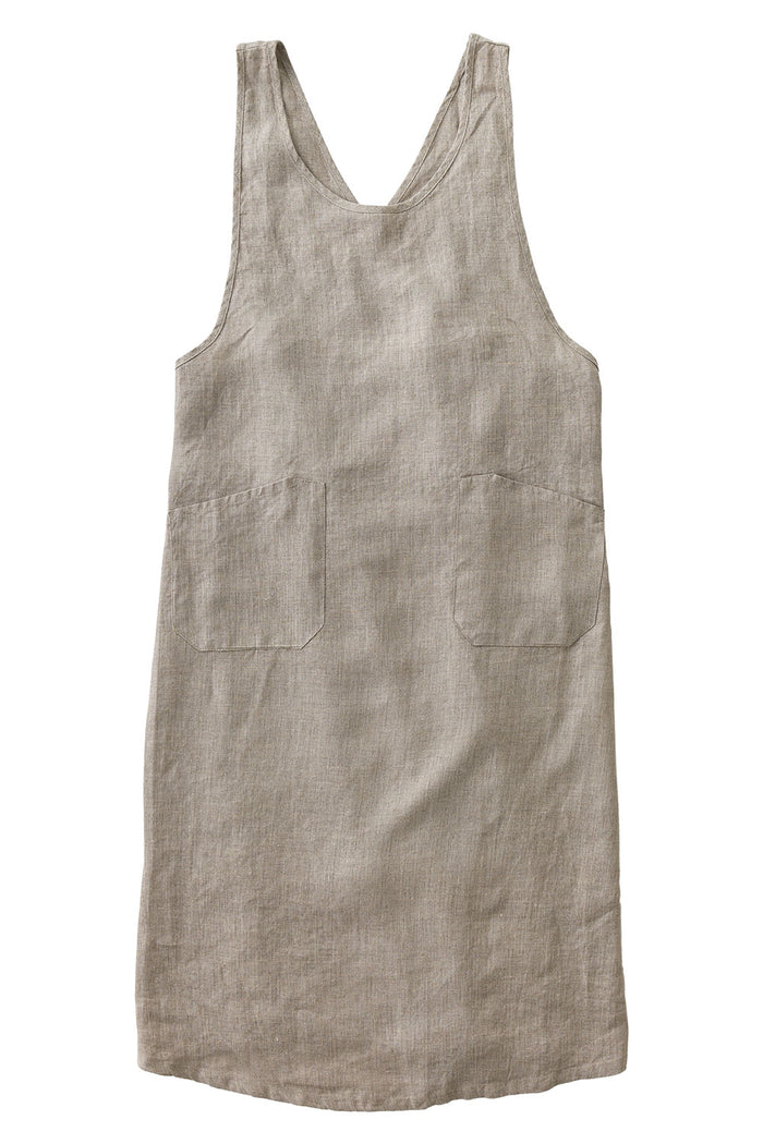 Linen Over Dress Apron | Natural