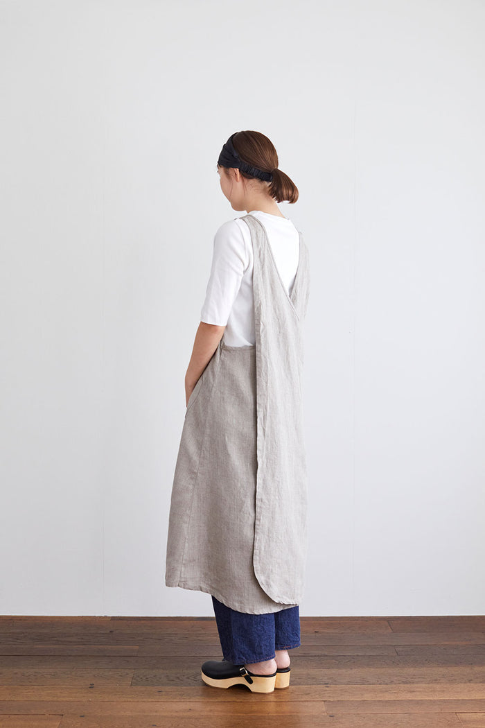 Linen Over Dress Apron | Natural