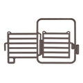 Little Buster Priefert Arena Gate, Brown - LB13Q - 1