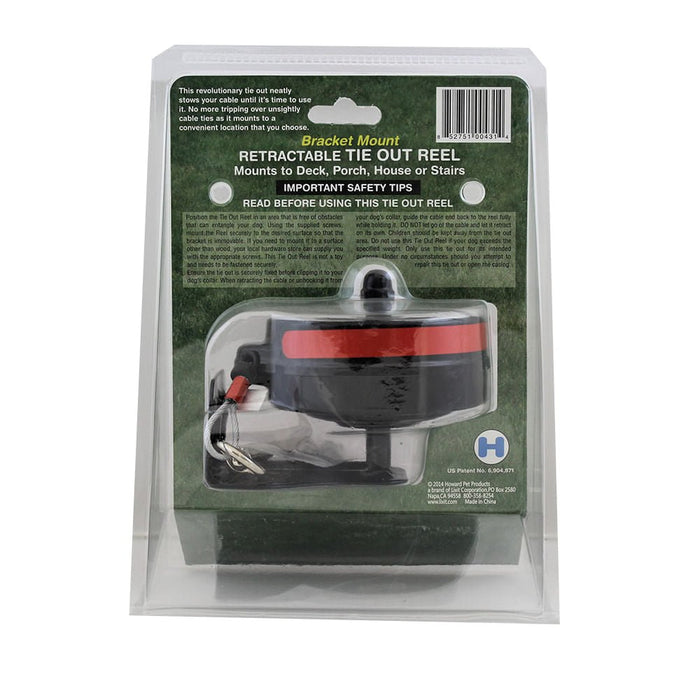 Lixit Bracket Mount Retractable Tie Out Reel for Dogs - 024LXT-8426 - Medium - 7