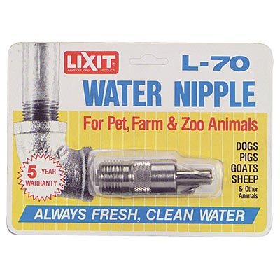 Lixit L - 70 Water Nipple Valve, Single - L8N1 - L - 70 Nipple Valve - 1