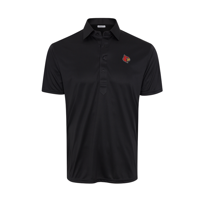 Louisville Semi-Spread Collar Polo Black