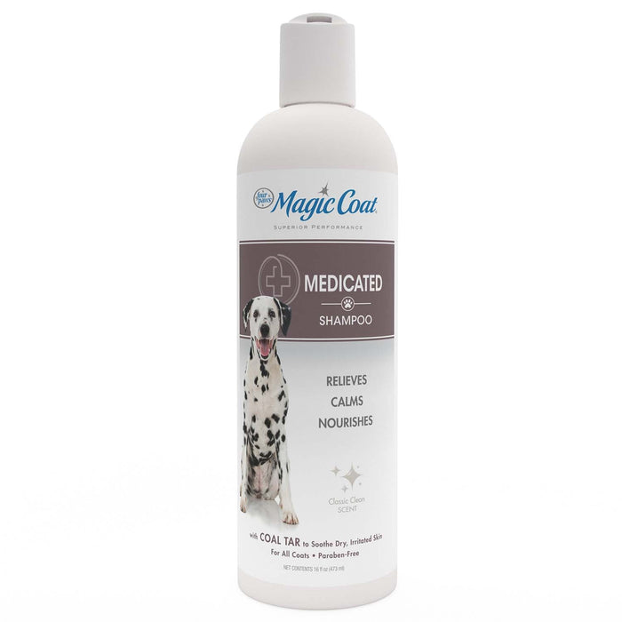 Magic Coat Medicated Dog Shampoo for Skin Allergies, 16 oz - 39A1N - 16oz - 1