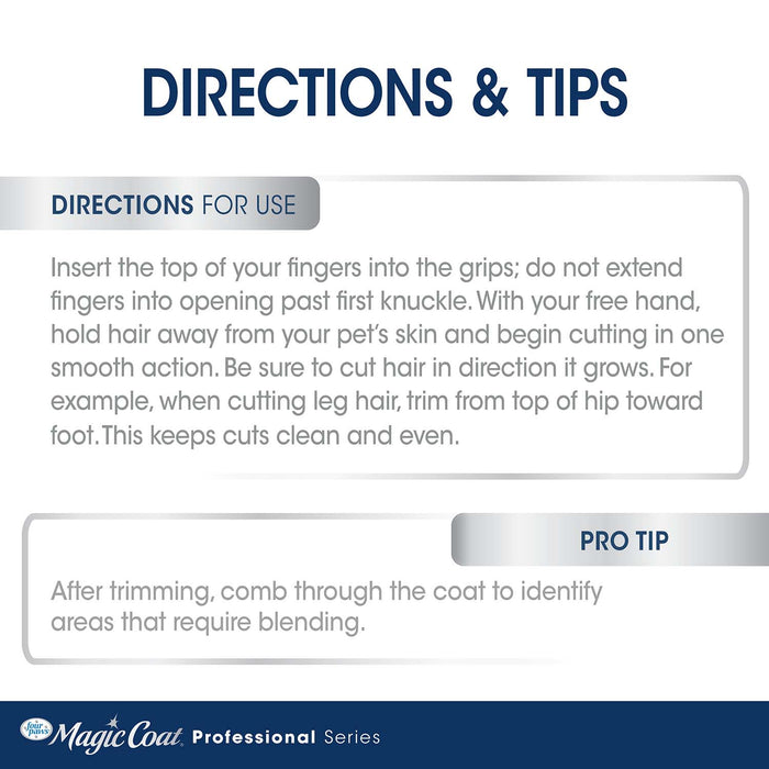 Magic Coat Professional Series All - in - One Finishing Grooming Shears - 39A18 - 7