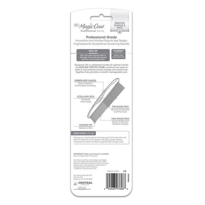 Magic Coat Professional Series Non - Slip Grip Pet Comb - 39A17 - 2