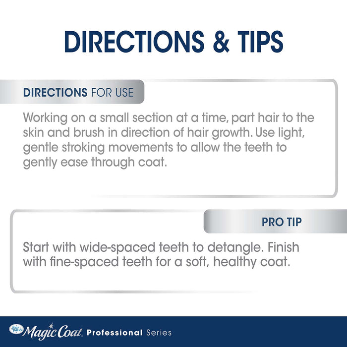 Magic Coat Professional Series Non - Slip Grip Pet Comb - 39A17 - 5