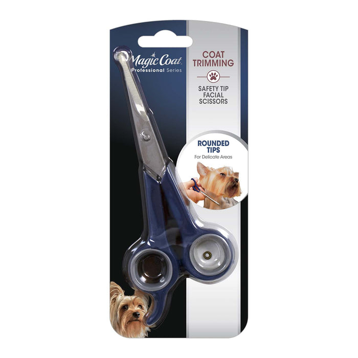 Magic Coat Professional Series Safety Tip Facial Dog Trimming Scissors - 39A12 - 1