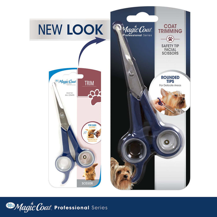 Magic Coat Professional Series Safety Tip Facial Dog Trimming Scissors - 39A12 - 7