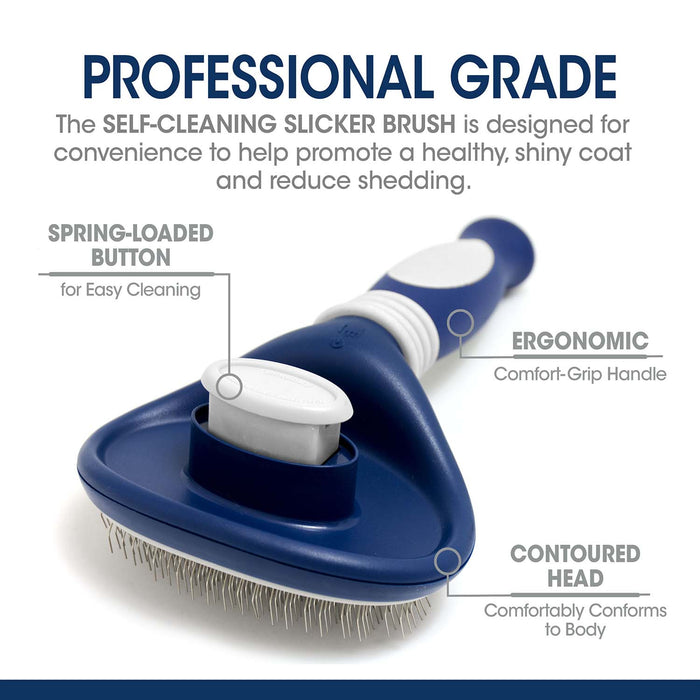 Magic Coat Professional Series Self - Cleaning Slicker Brush - 39ZZ - 4