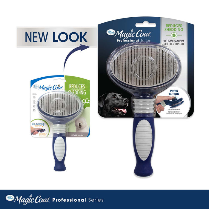 Magic Coat Professional Series Self - Cleaning Slicker Brush - 39ZZ - 8