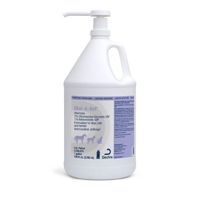 Mal - A - Ket Medicated Ketoconazole Chlorhexidine Shampoo for Horses, Dogs & Cats - 013DP-32012 - 1 Gallon - 7