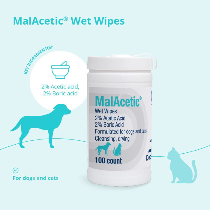 MalAcetic Wet Wipes for Dogs and Cats - 013DP-100 - 100 Count - 3