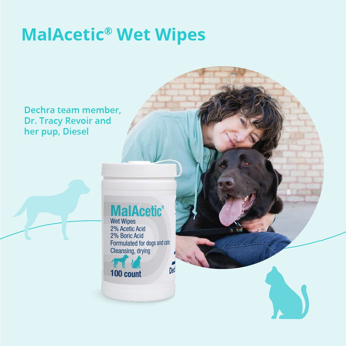 MalAcetic Wet Wipes for Dogs and Cats - 013DP-100 - 100 Count - 4