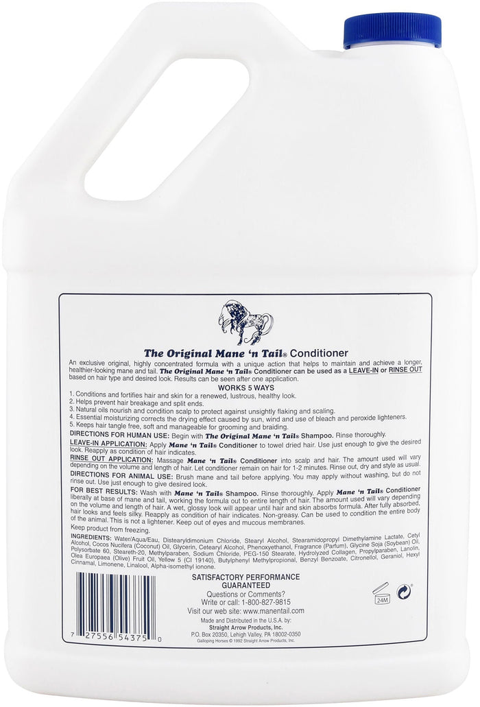 Mane 'N Tail Horse Conditioner - 4DMP - Mane 'n Tail Conditioner, gallon - 3
