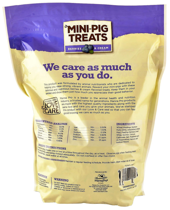 Manna Pro Mini Pig Treats, 4 lbs - CA1K - 2