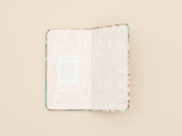 Marble Pocket Hardcover Journal Halcyon