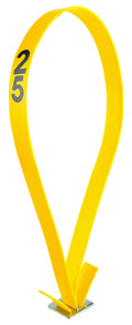 Mare ID Neck Strap - Numbered, Yellow - DAQH - Yellow - 9 - 1