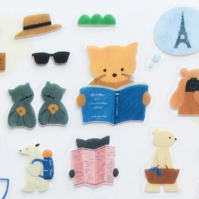 Mariko Fukuoka Let's Go on a Trip Stickers
