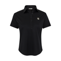 Marquette Women's Cap Sleeve Semi Spread Polo Black