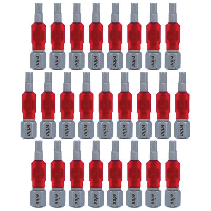 Wiha 76623 MaxxTor Impact Bit Hex 3.0mm - 29mm - 25 Pack
