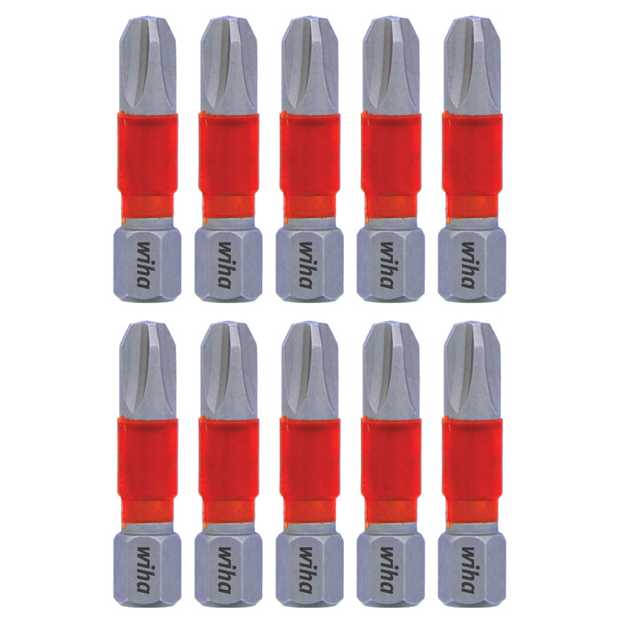 Wiha 76503 MaxxTor Impact Bit Phillips #3 - 29mm - 10 Pack