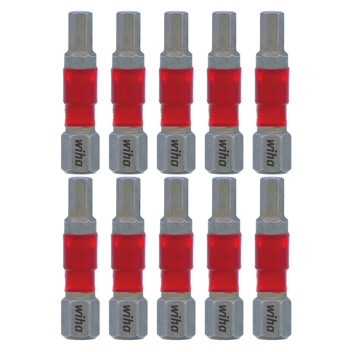 Wiha 76532 MaxxTor Impact Insert Bit Hex 5/32" x 29mm - 10 Pack