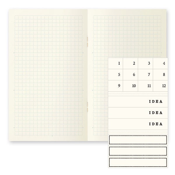 MD Diary Light Notebook B6 Slim - Grid 3-Pack