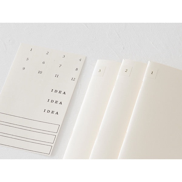 MD Diary Light Notebook B6 Slim -  Lined 3-Pack
