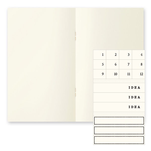 MD Diary Notebook Light B6 Slim - Blank 3-Pack