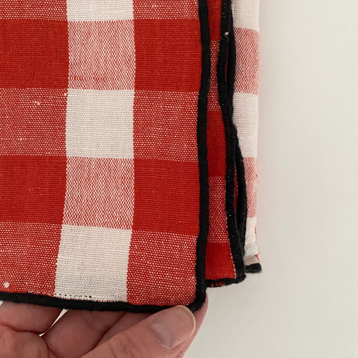 MDV Gingham Tablecloth Black, Red, or Rose - 94.5” x 57”