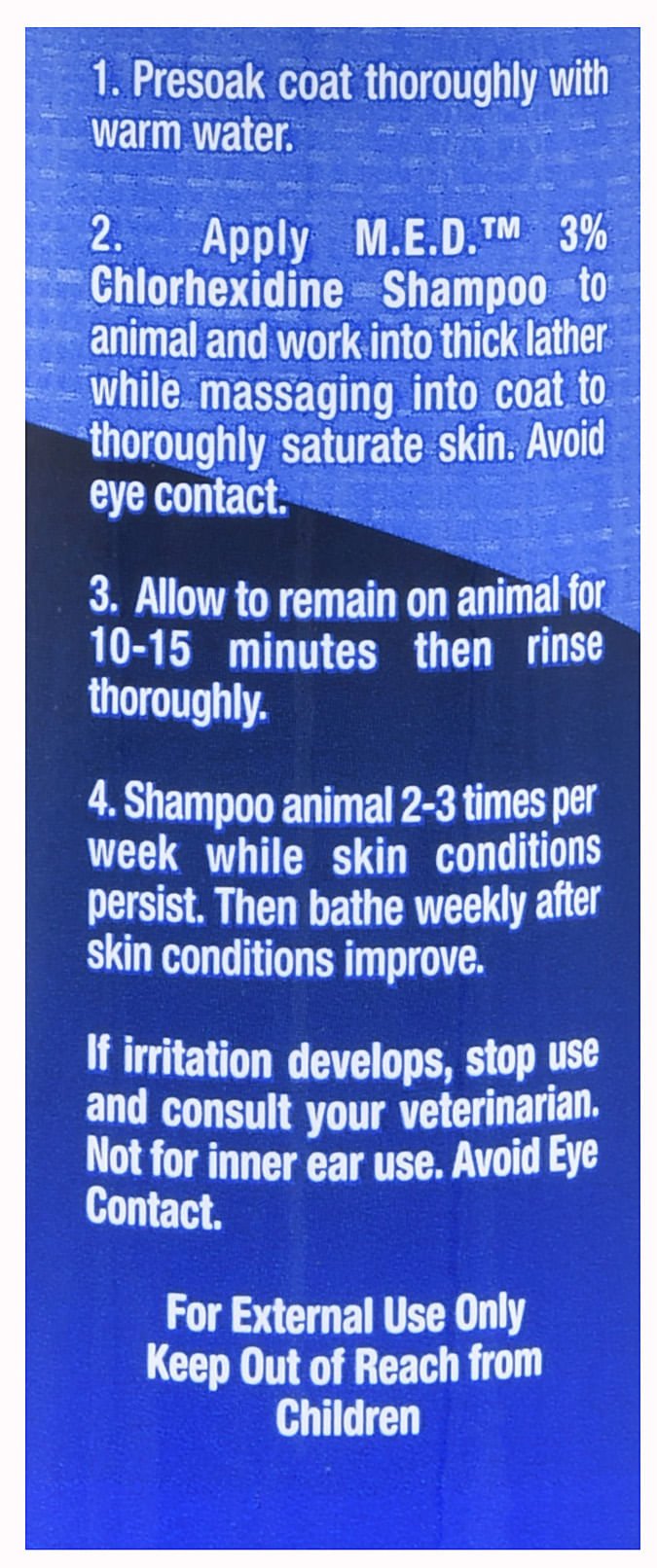 M.E.D. 3% Chlorhexidine Shampoo - BSPBC - 12 oz M.E.D. 3% Chlorhexidine Shampoo - 2