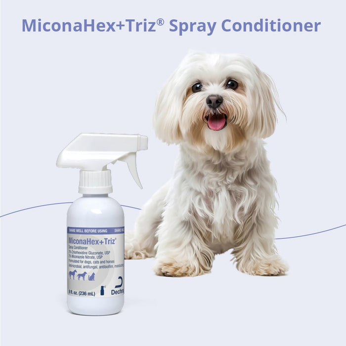 Miconahex+Triz Medicated Antimicrobial Spray Conditioner for Dogs, Cats, and Horses - 013DP-80082 - 8 oz - 5