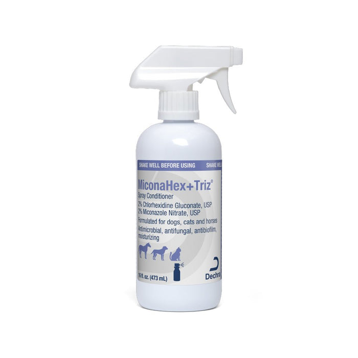 Miconahex+Triz Medicated Antimicrobial Spray Conditioner for Dogs, Cats, and Horses - 019DP-16MHTCW - 16 oz - 8