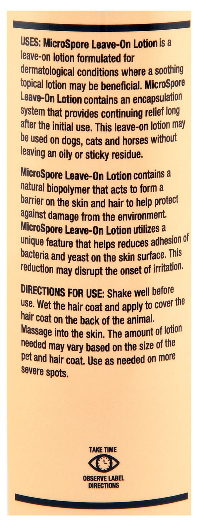 MicroSpore Leave - On Dermatological Lotion for Dogs, Cats, & Horses - VEDA6 - 3