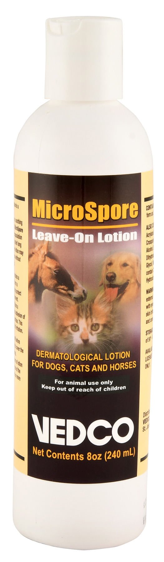 MicroSpore Leave - On Dermatological Lotion for Dogs, Cats, & Horses - VEDA6 - 4