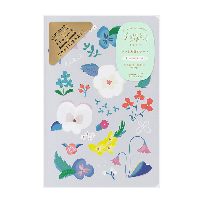 Midori B6 Yuru Log Notebook - Floral
