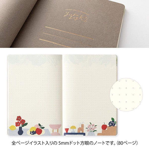 Midori B6 Yuru Log Notebook - Textile