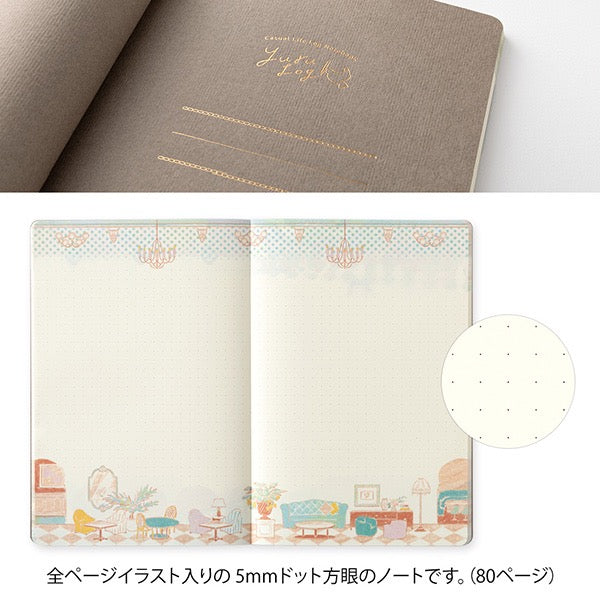 Midori B6 Yuru Log Notebook - Travel and Hotel