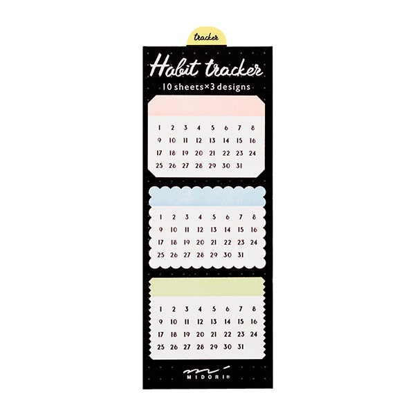 Midori Journal Habit Tracker Stickers