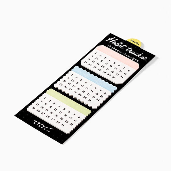 Midori Journal Habit Tracker Stickers