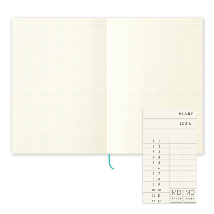 Midori MD Diary Notebook A5 - Dot Grid