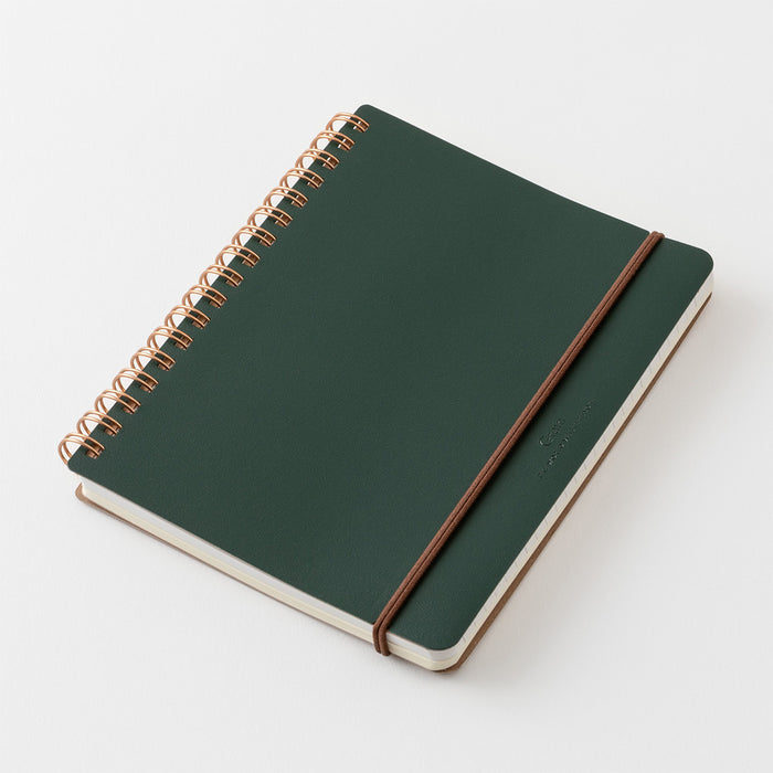 Midori Ring Notebook Grain B6 - Green