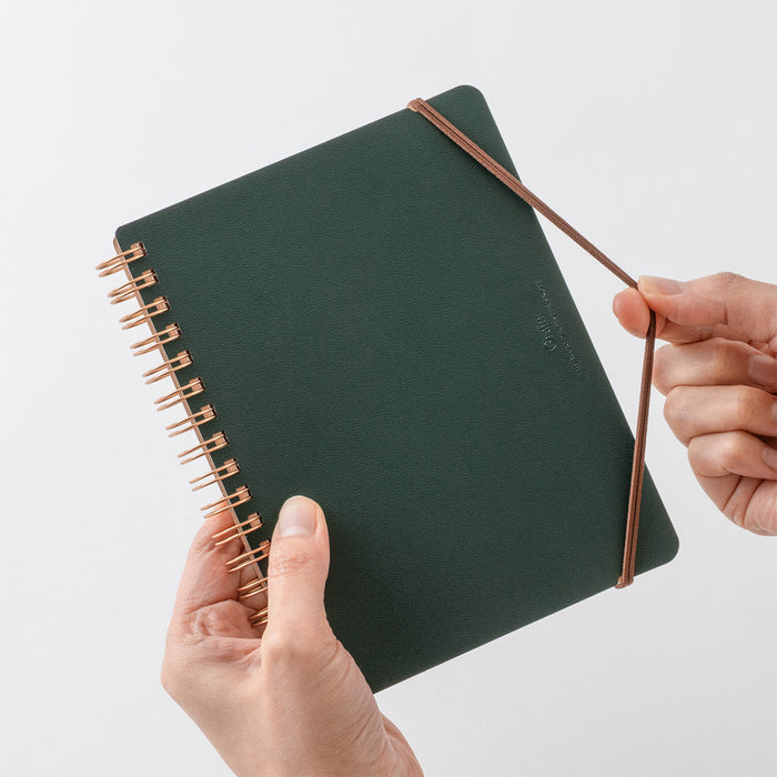 Midori Ring Notebook Grain B6 - Green