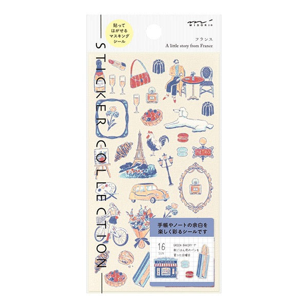 Midori Stickers by Country Motif Asst